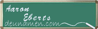 Aaron Eberts Visitenkarte